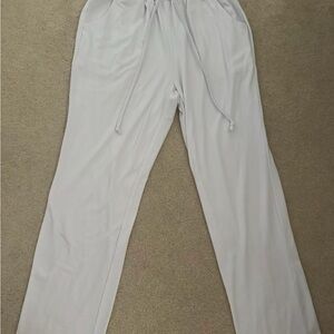 Women’s White Drawstring Pants